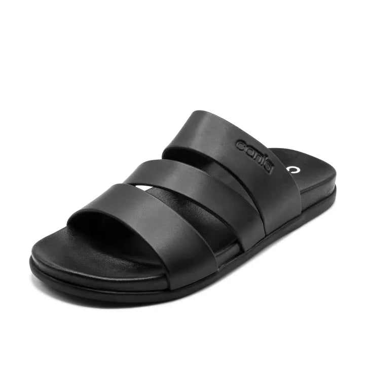 CANIA CLAQUETTE 3 BANDES NOIR
