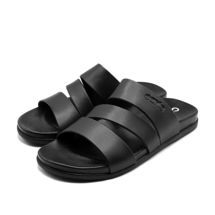 CANIA CLAQUETTE 3 BANDES NOIR