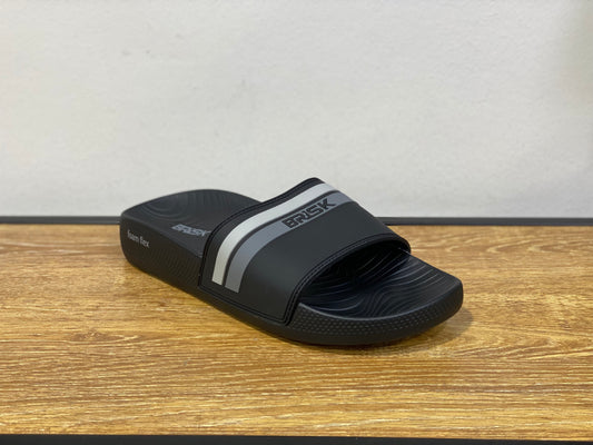 BRISK Claquette noir et gris