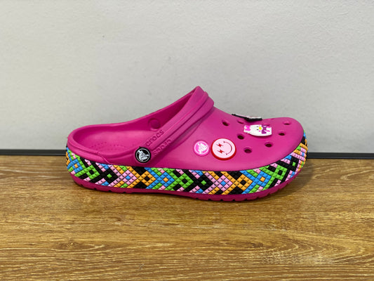 CROCS crocband relaxed fit rose fuchsia