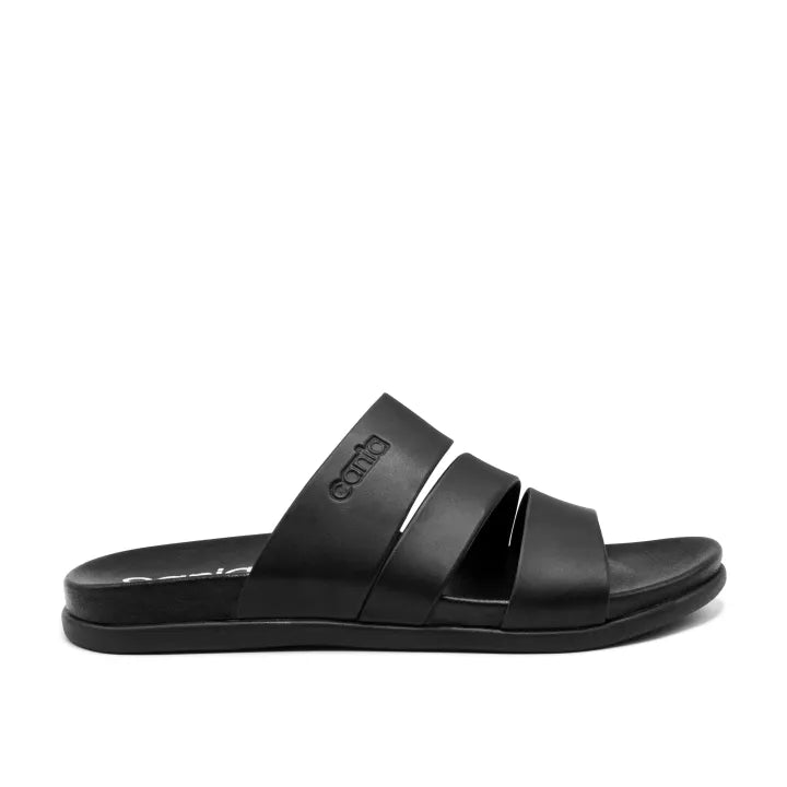 CANIA CLAQUETTE 3 BANDES NOIR