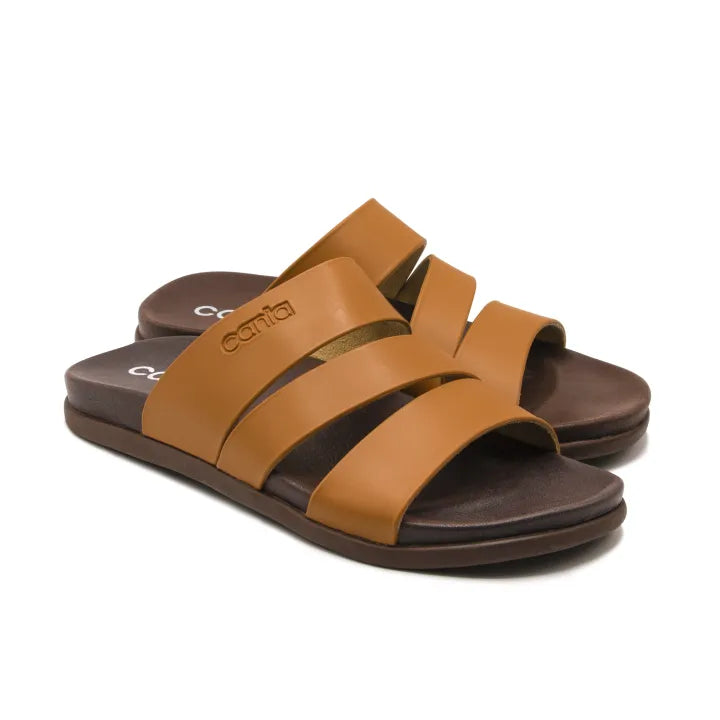 CANIA CLAQUETTE 3 BANDES MIEL