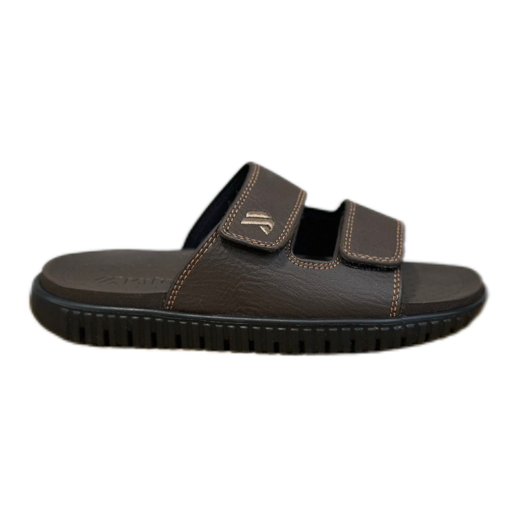 KITO CLAQUETTE 2 BANDES SCRATCH Marron