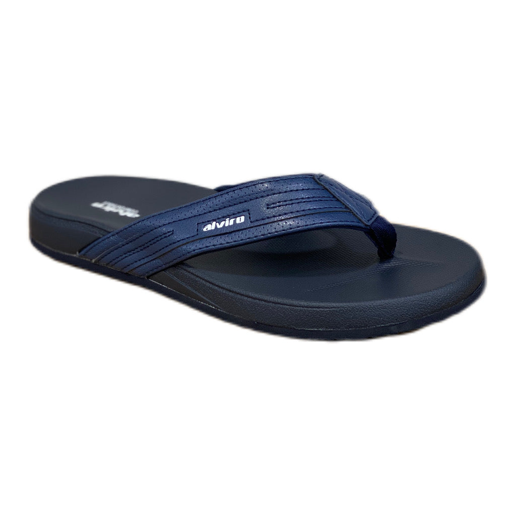 ALVIRO CLAQUETTE COMFORTABLE BLEU MARINE