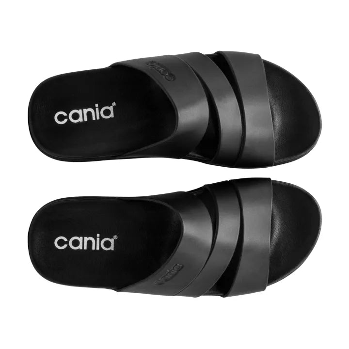 CANIA CLAQUETTE 3 BANDES NOIR