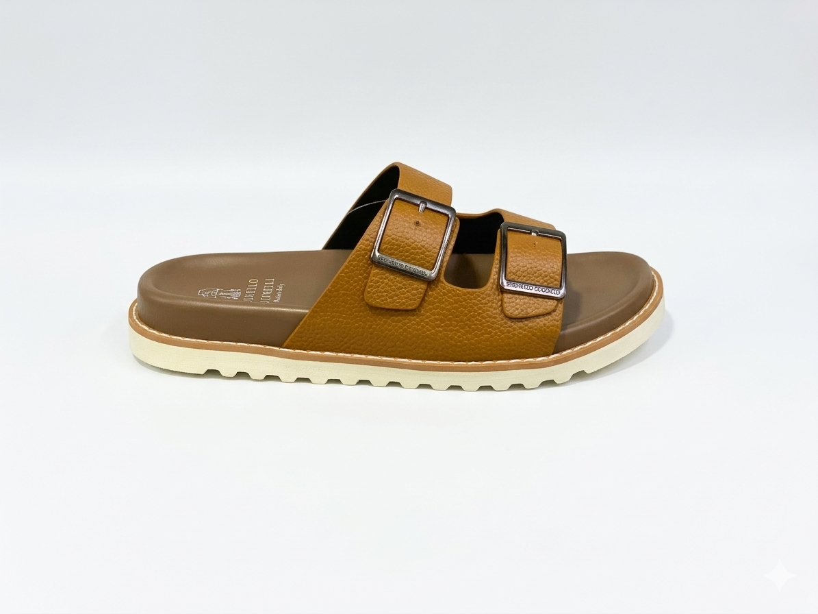 BRUNELLO CUCINELLI 2 boucles marron