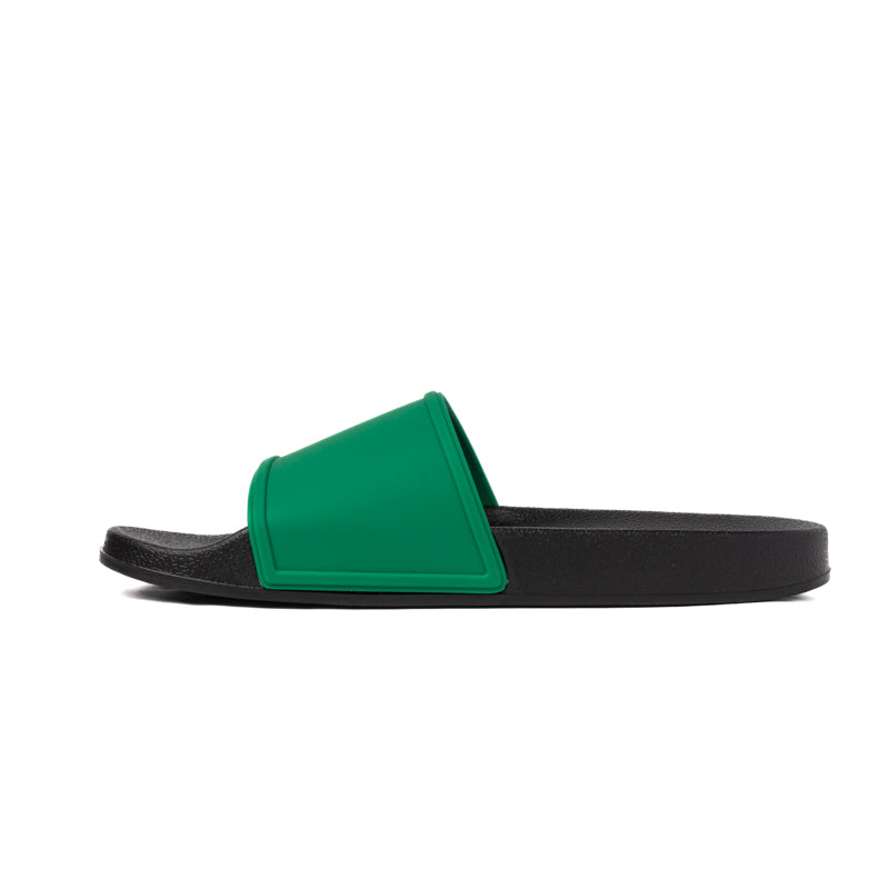 SLIPPER PLAIN BLACK-OCHRE-GREEN 901 TG