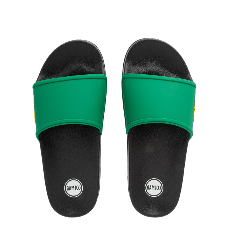 SLIPPER PLAIN BLACK-OCHRE-GREEN 901 TG