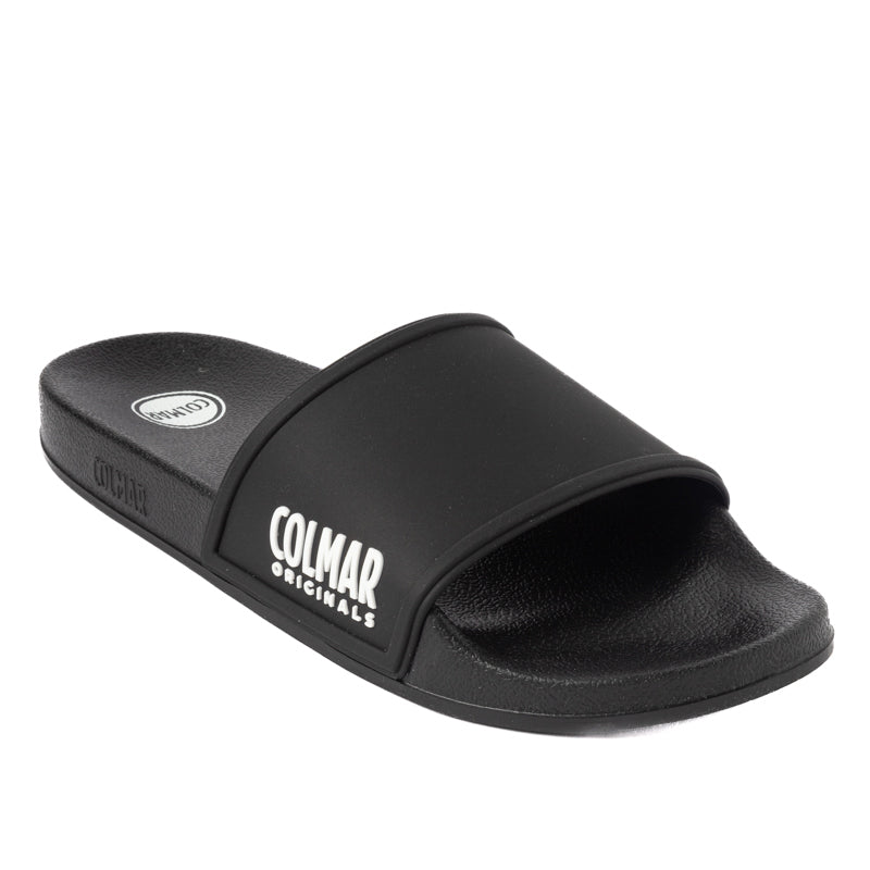 SLIPPER PLAIN BLACK-WHITE 904 TG