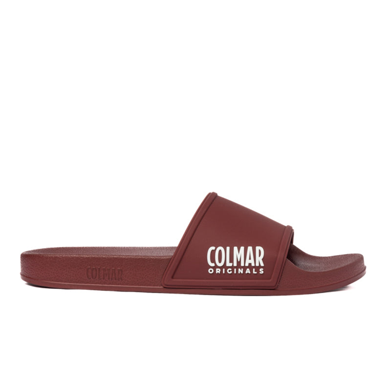 SLIPPER PLAIN BORDEAUX-WHITE 907 TG