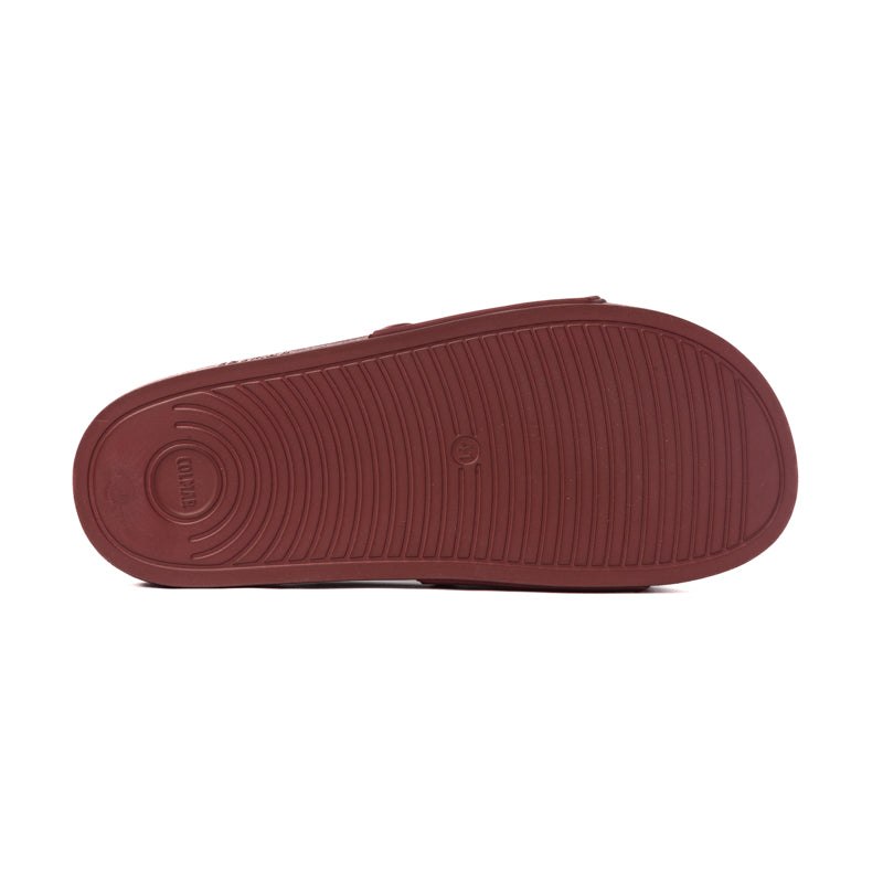 SLIPPER PLAIN BORDEAUX-WHITE 907 TG