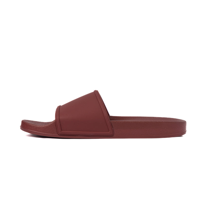 SLIPPER PLAIN BORDEAUX-WHITE 907 TG