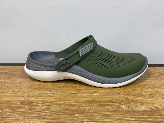 CROCS LITERIDE 360 CLOG vert et gris et blanc