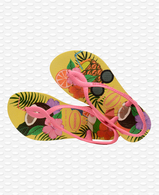 HAVAIANAS KIDS LUNA PRINT AMARELO LIMAO