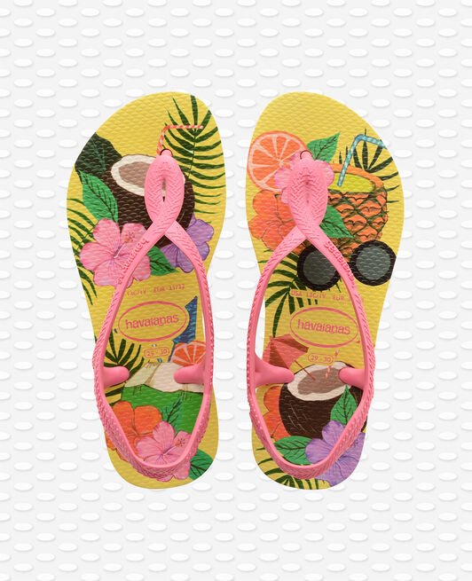 HAVAIANAS KIDS LUNA PRINT AMARELO LIMAO