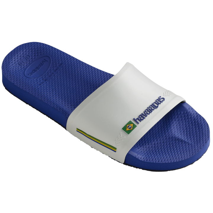 HAVAIANAS SLIDE BRASIL AZUL NAVAL BRANCO