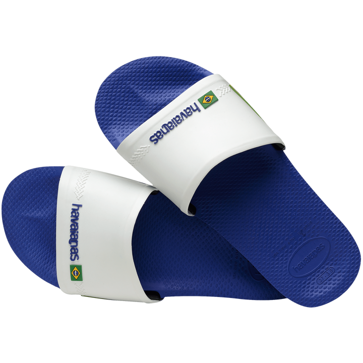 HAVAIANAS SLIDE BRASIL AZUL NAVAL BRANCO