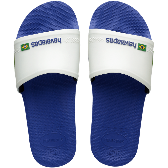HAVAIANAS SLIDE BRASIL AZUL NAVAL BRANCO
