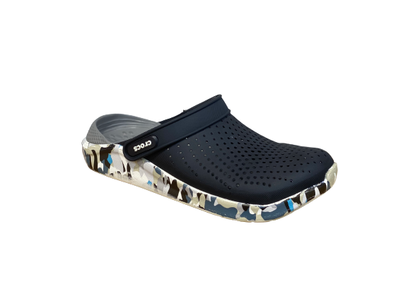 CROCS NOIR ET GRIS ET PARA