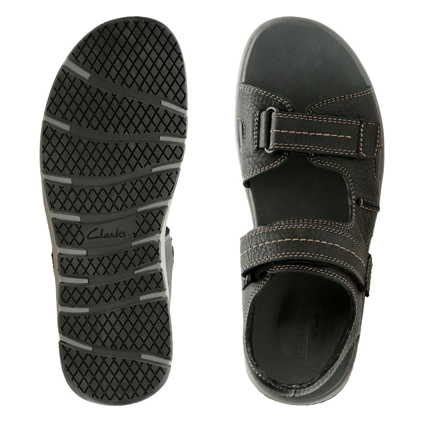 CLARKS Brixby Shore Dark Brown Leather