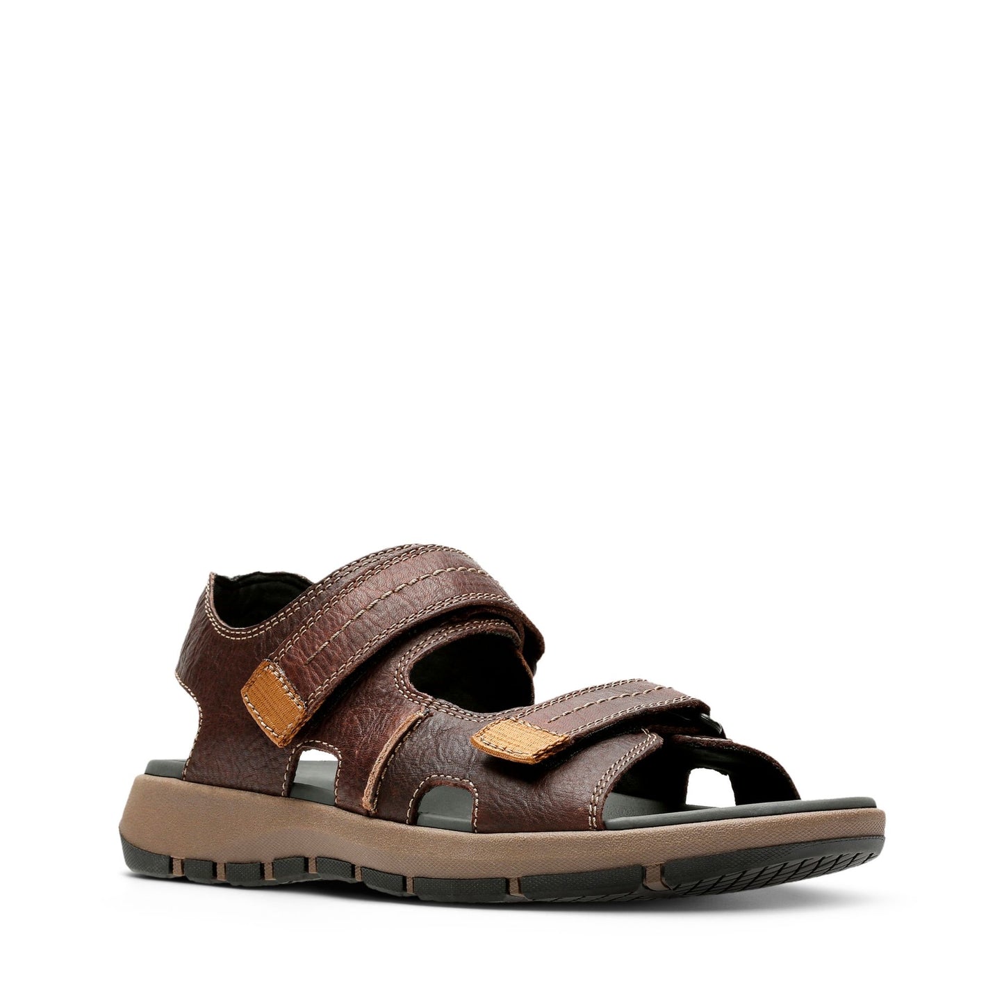 CLARKS Brixby Shore Dark Brown Leather