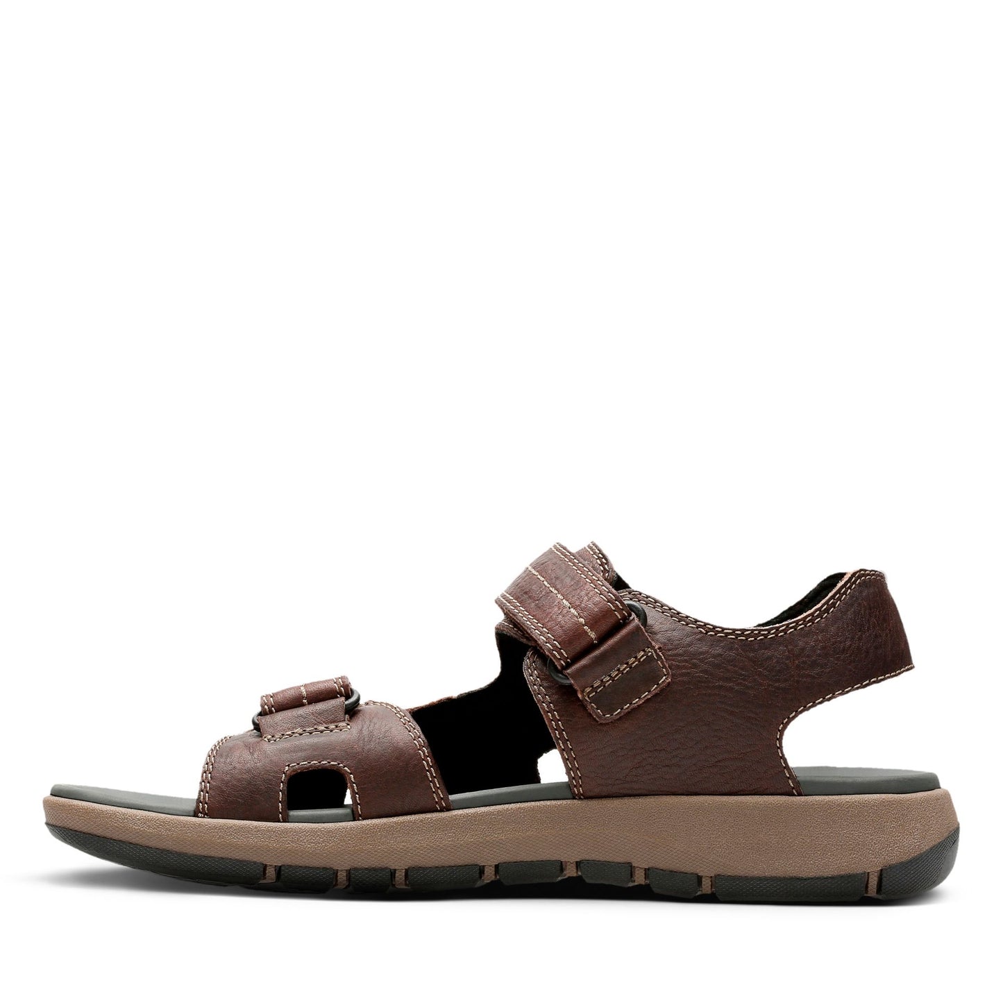 CLARKS Brixby Shore Dark Brown Leather