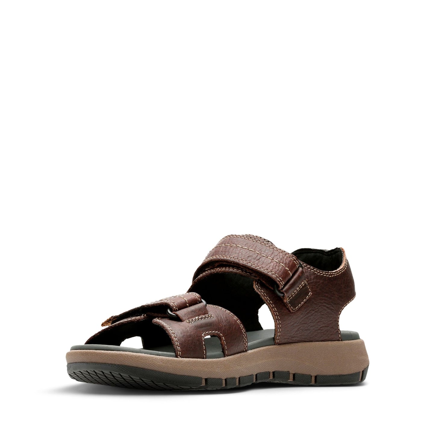 CLARKS Brixby Shore Dark Brown Leather