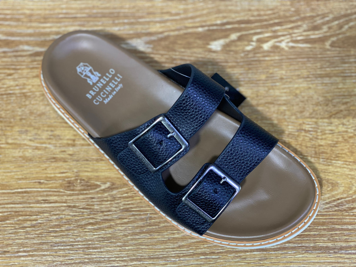 BRUNELLO CUCINELLI 2 boucles noir et marron