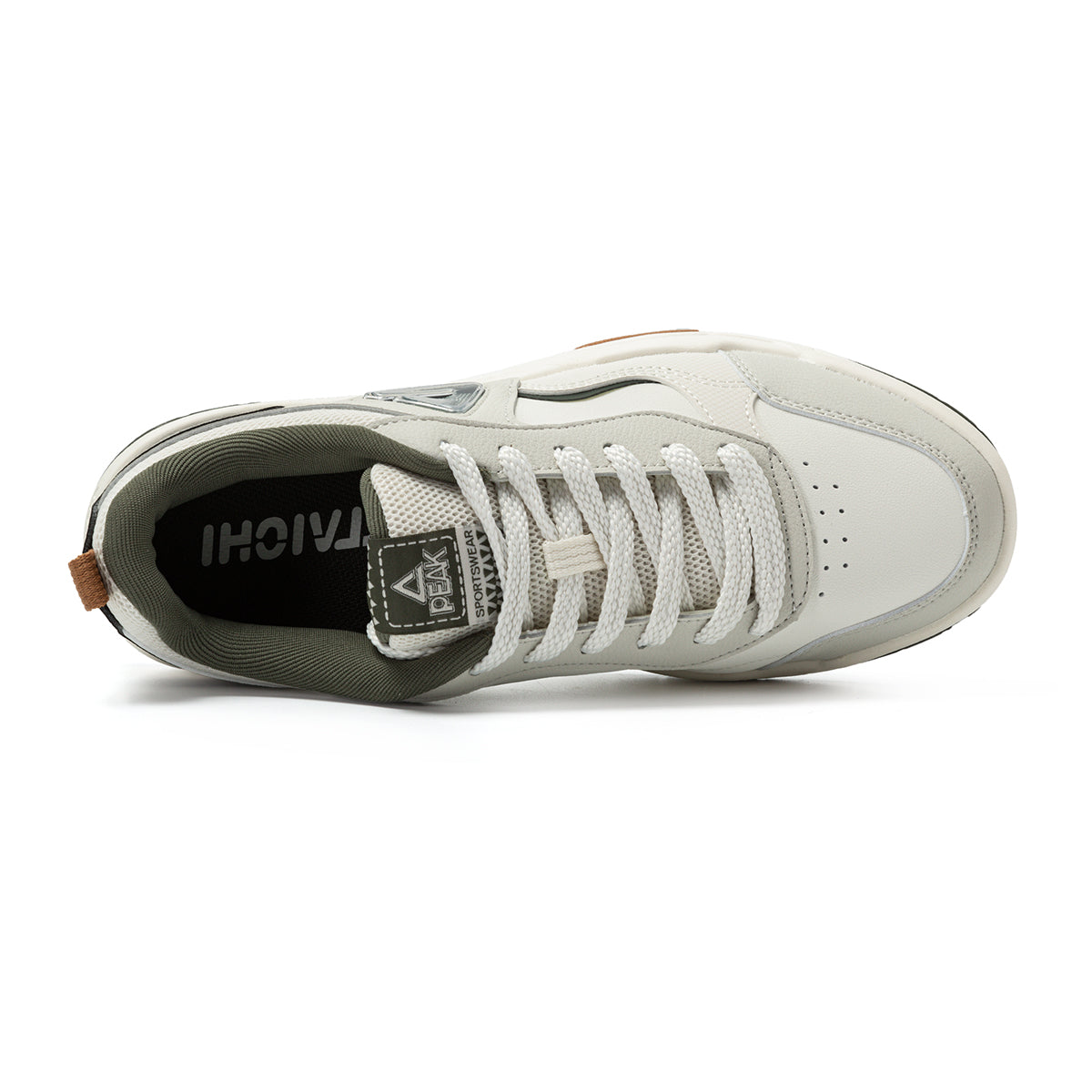 Peak Taichi Fashion Culture Shoes-White/Grey/Green