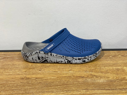 CROCS LITERIDE CLOG BLEU ET GRIS MOUCHETÉ
