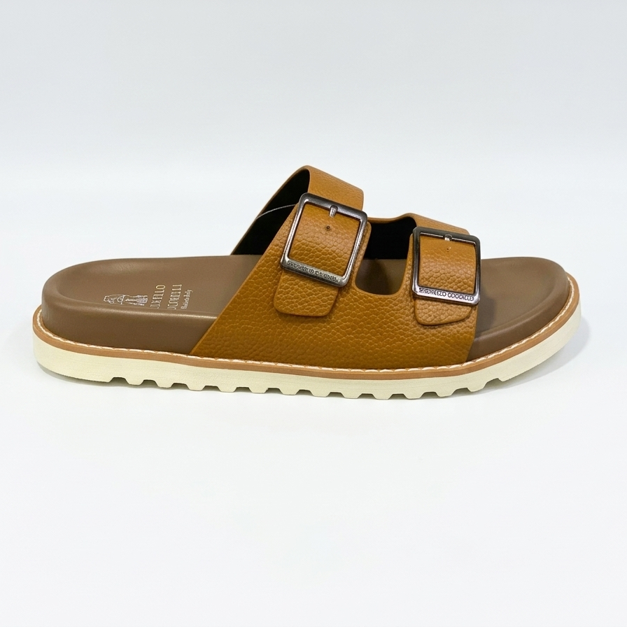 BRUNELLO CUCINELLI 2 boucles marron
