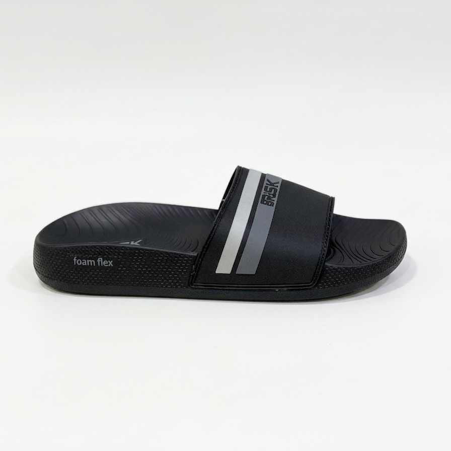 BRISK Claquette noir et gris