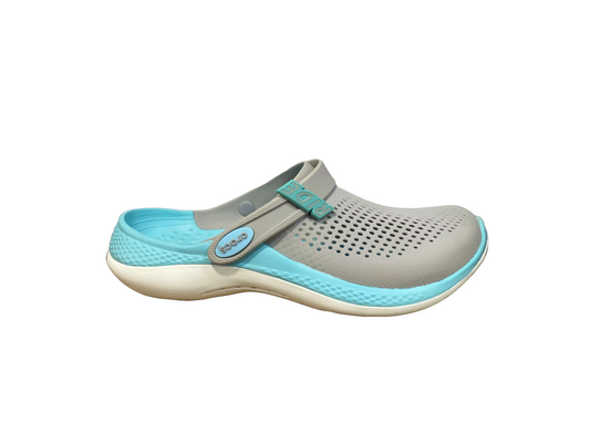 CROCS LITERIDE 360 CLOG gris et bleu ciel et blanc