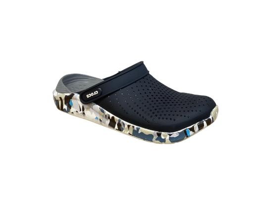 CROCS NOIR ET GRIS ET PARA